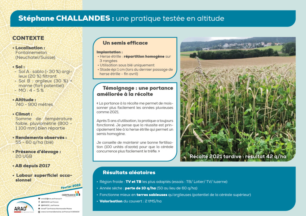 Stéphane CHALLANDES : une pratique testée en altitude