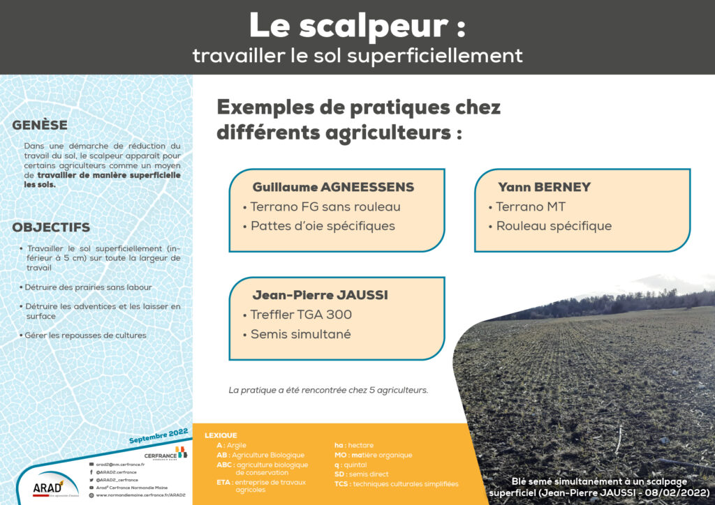 Le scalpeur : travailler le sol superficiellement
