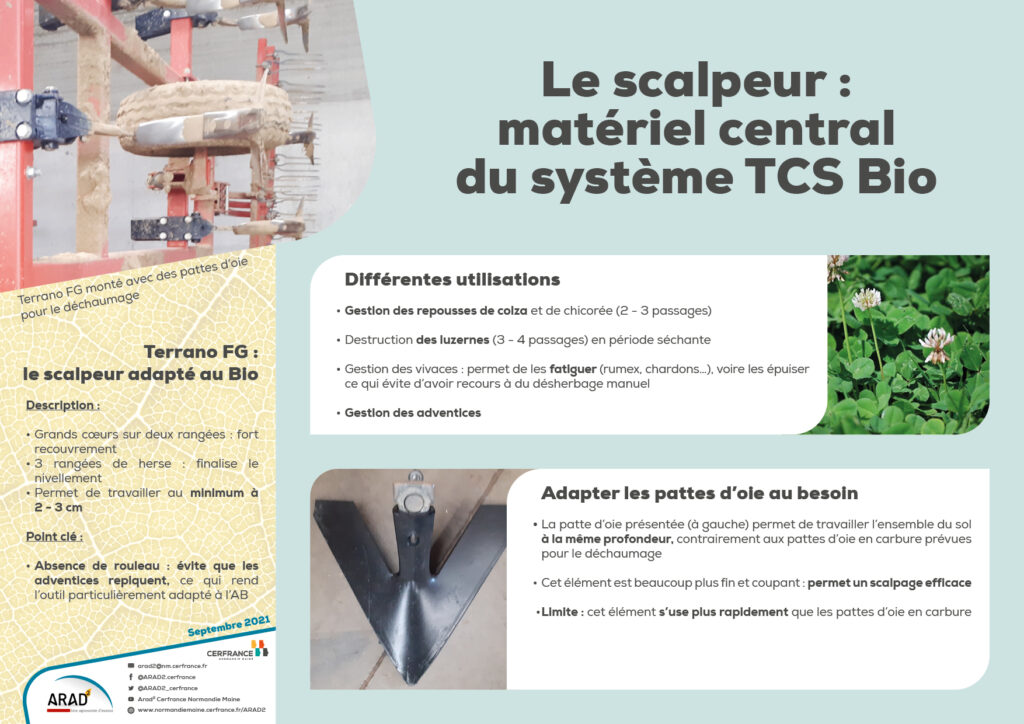 Le scalpeur : matériel central du système TCS Bio