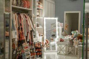 room filled with clothes